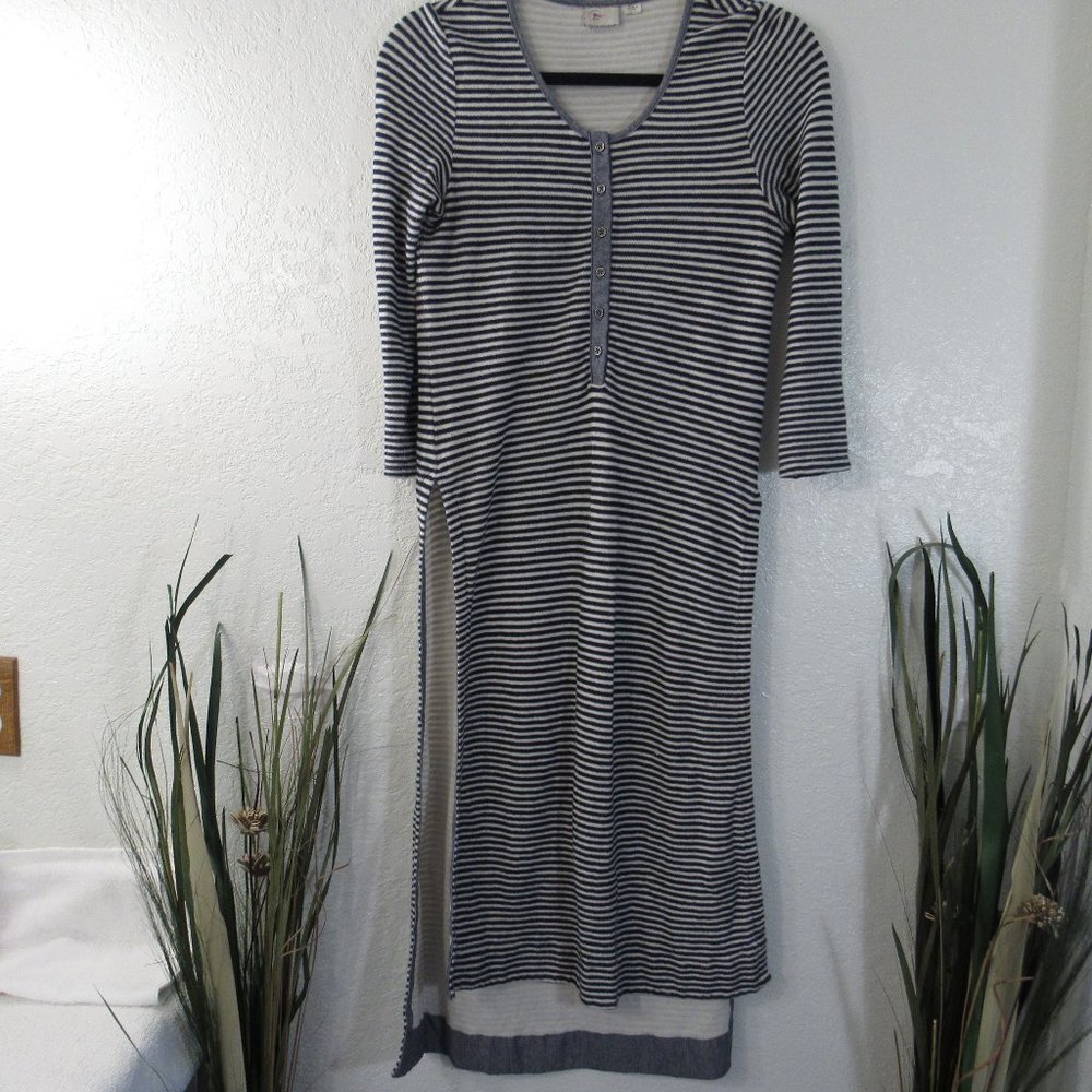 Anthropologie Postmark Striped Sweater Midi Dress